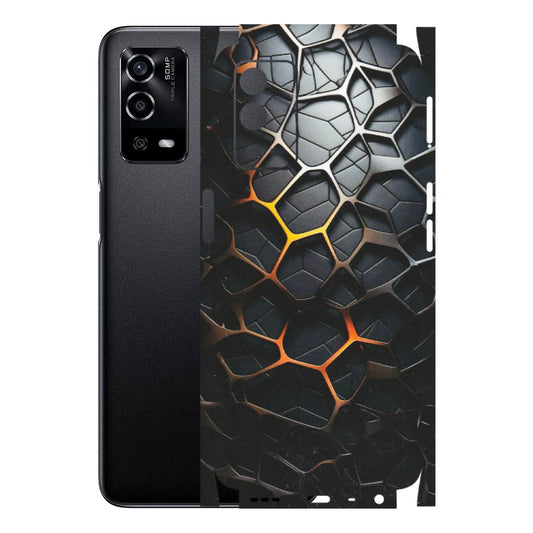 OPPO Phone Skins (All Models) - New Abstract Graphite Tiles - Matte Finish (M-130) Oppo A55 4G