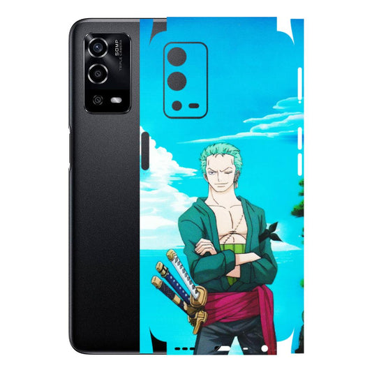 OPPO Phone Skins (All Models) - Cool Swordman Zoro Anime - Matte Finish (M-143) Oppo A55 4G