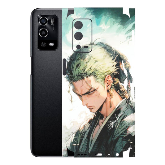 OPPO Phone Skins (All Models) - Pirate Hunter One Piece Anime - Matte Finish (M-157) Oppo A55 4G