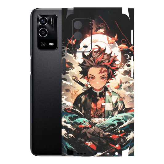 OPPO Phone Skins (All Models) - Tanjiro Demon Slayer Anime - Matte Finish (M-158) Oppo A55 4G