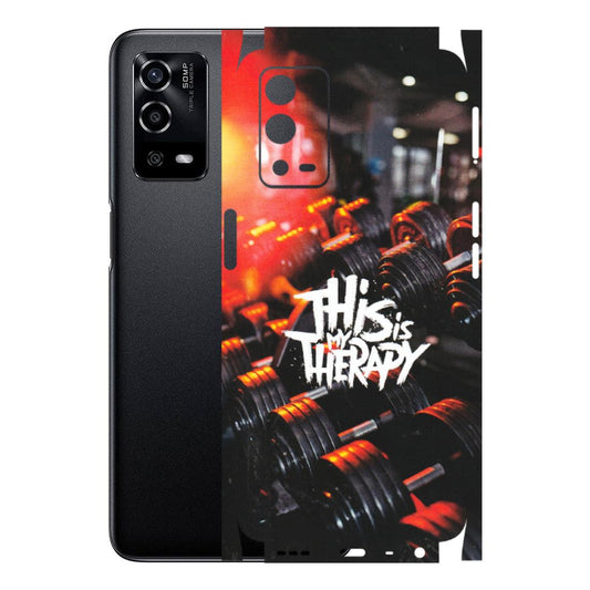 OPPO Phone Skins (All Models) - GYM Lover Therapy - Matte Finish (M-160) Oppo A55 4G