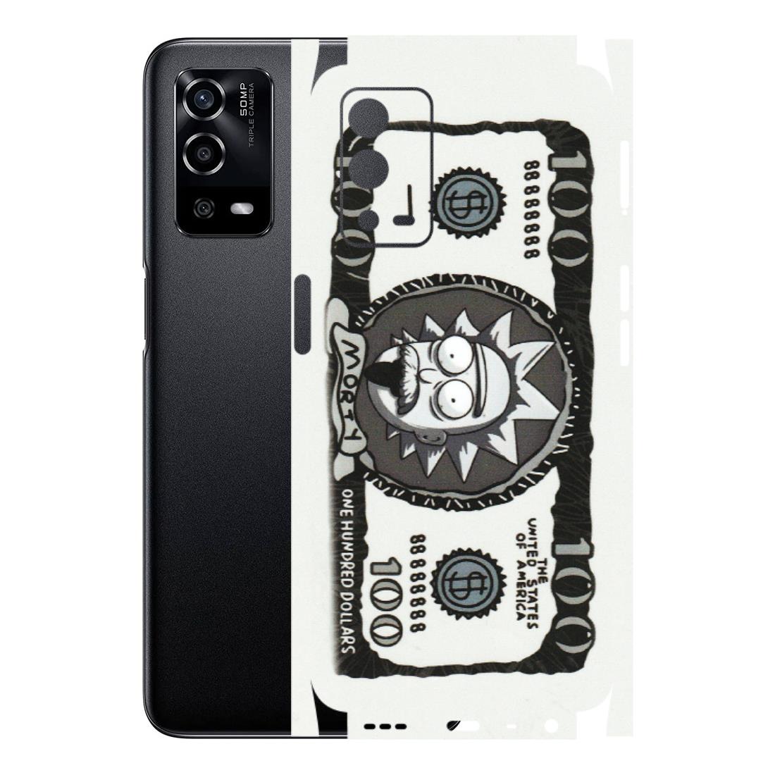 OPPO Phone Skins (All Models) - Rick And Morty Hundred Dollar Anime - Matte Finish (M-161) Oppo A55 4G
