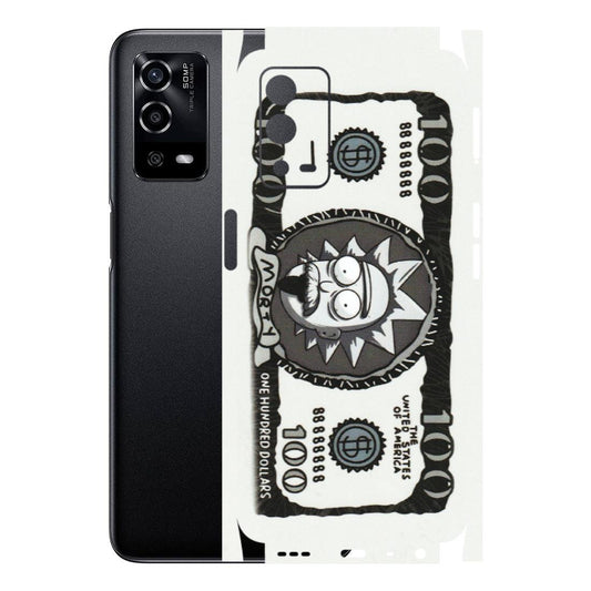 OPPO Phone Skins (All Models) - Rick And Morty Hundred Dollar Anime - Matte Finish (M-161) Oppo A55 4G