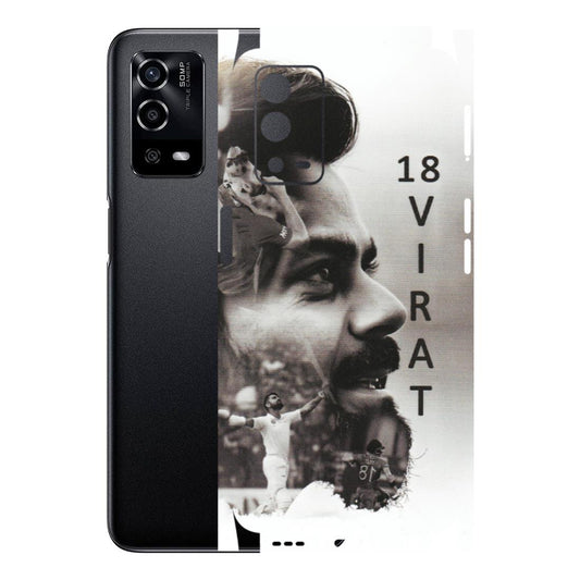 OPPO Phone Skins (All Models) - Virat Kohli Cricketer - Matte Finish (M-163) Oppo A55 4G