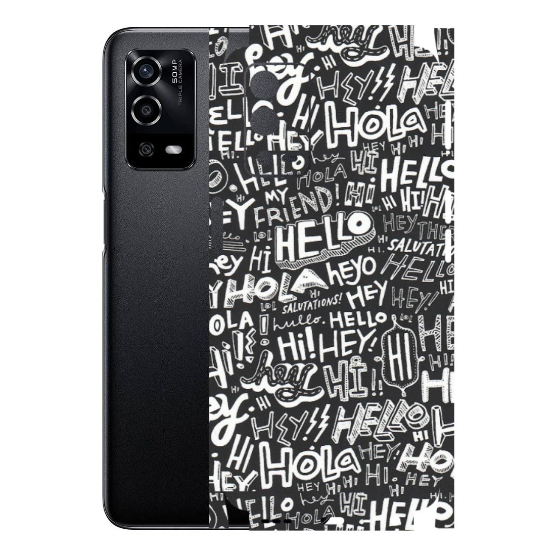 OPPO Phone Skins (All Models) - Hi Hello Doodles - Matte Finish (M-25) Oppo A55 4G
