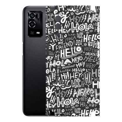 OPPO Phone Skins (All Models) - Hi Hello Doodles - Matte Finish (M-25) Oppo A55 4G