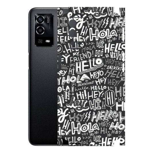 OPPO Phone Skins (All Models) - Hi Hello Doodles - Matte Finish (M-25) Oppo A55 4G