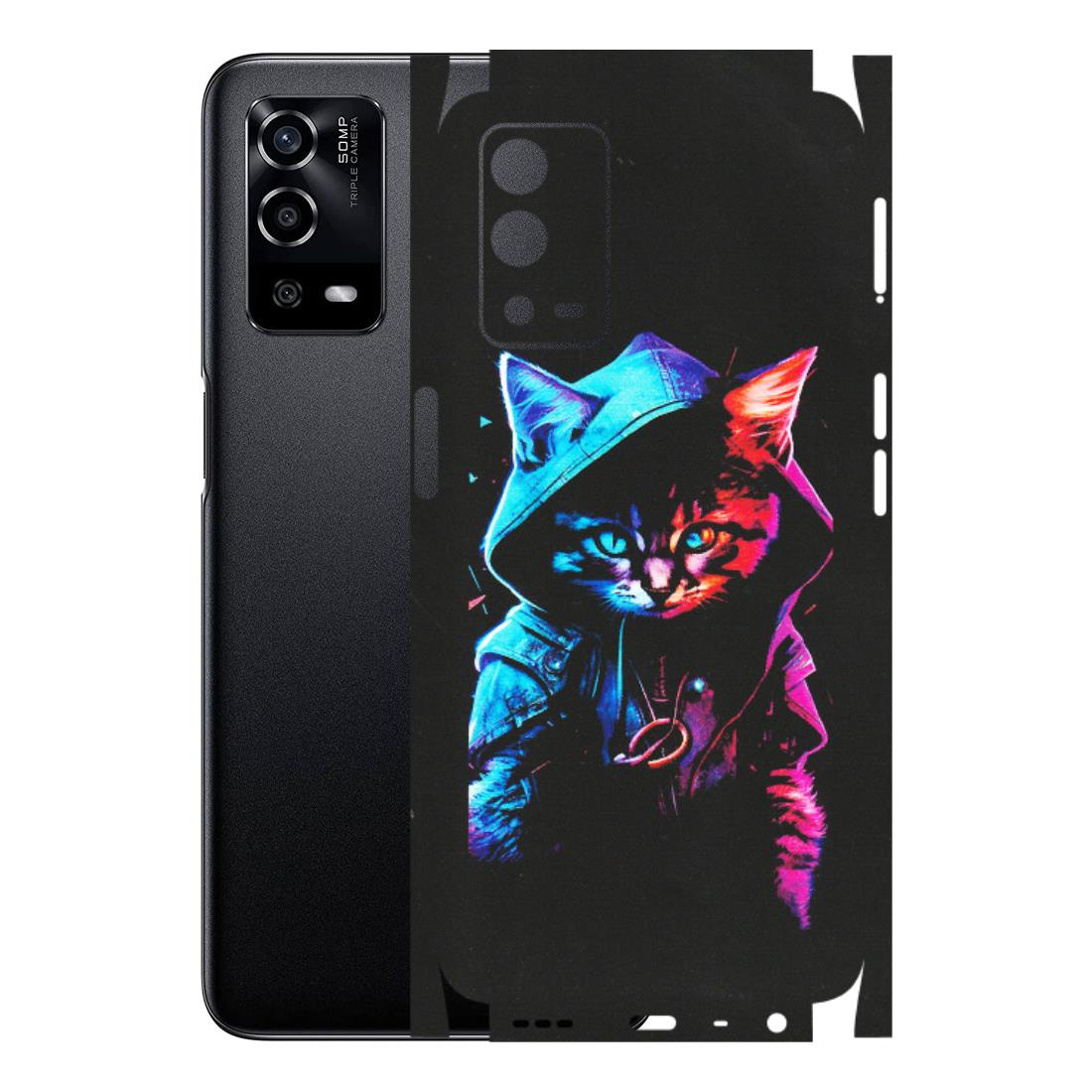 OPPO Phone Skins (All Models) - Cyberpunk Cat - Matte Finish (M-45) Oppo A55 4G