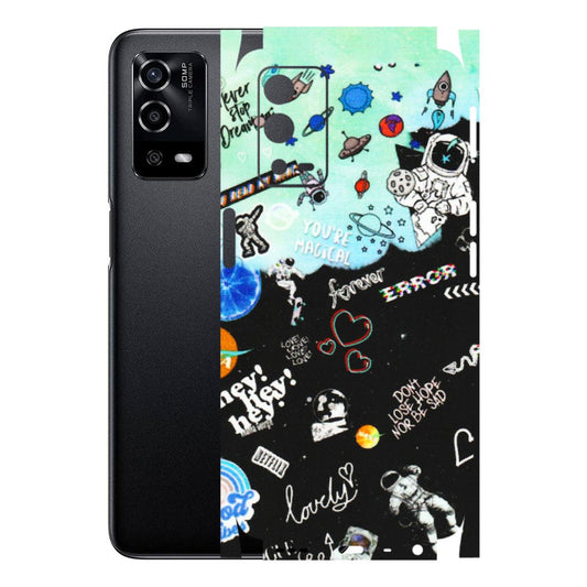 OPPO Phone Skins (All Models) - Living In A Space Dream - Matte Finish (M-46) Oppo A55 4G