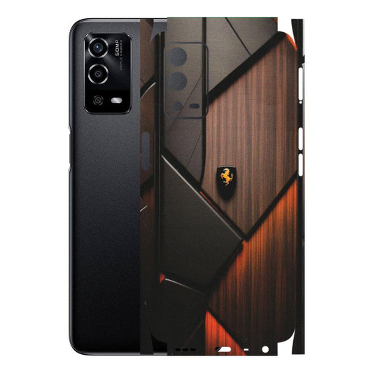 OPPO Phone Skins (All Models) - Lambo Beauty Wood Pattern Sober - Matte Finish (M-51) Oppo A55 4G