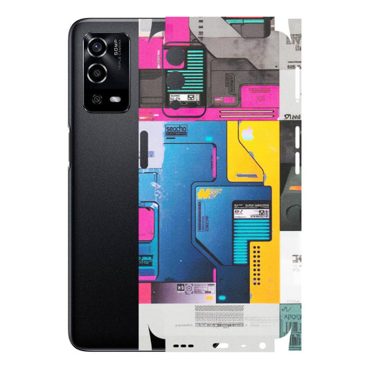 OPPO Phone Skins (All Models) - Colourfull Motherboard Internals - Matte Finish (M-55) Oppo A55 4G