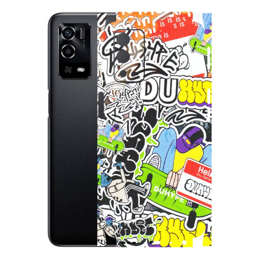 OPPO Phone Skins (All Models) - Dope Graffiti - Matte Finish (M-61) Oppo A55 4G