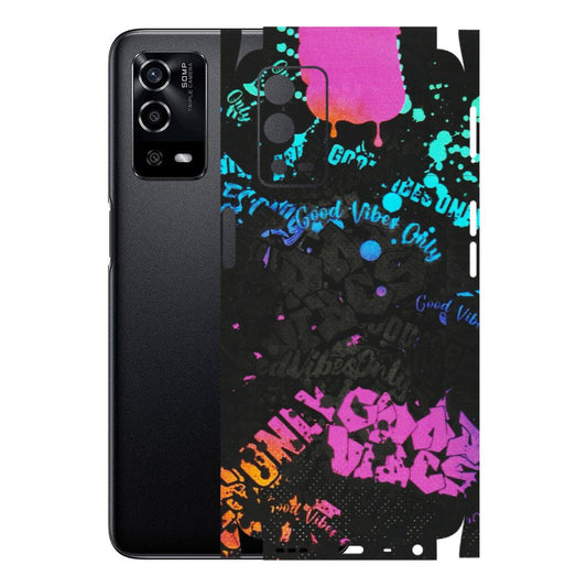 OPPO Phone Skins (All Models) - Majestic Black Vibes - Matte Finish (M-62) Oppo A55 4G