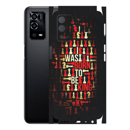 OPPO Phone Skins (All Models) - Born To Be King - Matte Finish (M-73) Oppo A55 4G