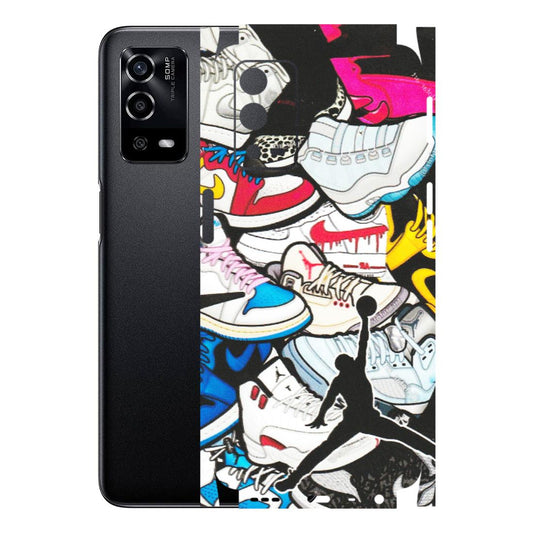 OPPO Phone Skins (All Models) - Jordan Sneakers Fan - Matte Finish (M-80) Oppo A55 4G