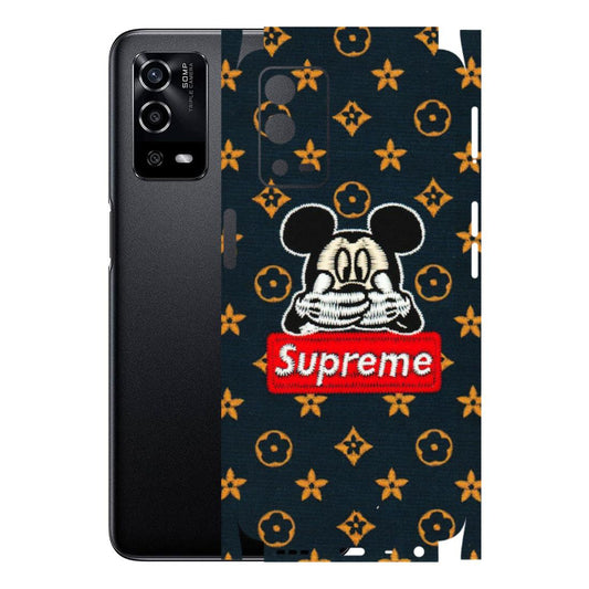 OPPO Phone Skins (All Models) - Mickey Supreme - Matte Finish (M-83) Oppo A55 4G