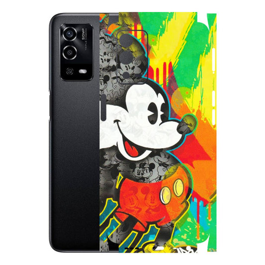 OPPO Phone Skins (All Models) - Multiple Mickey With Colourful Texture - Matte Finish (M-84) Oppo A55 4G