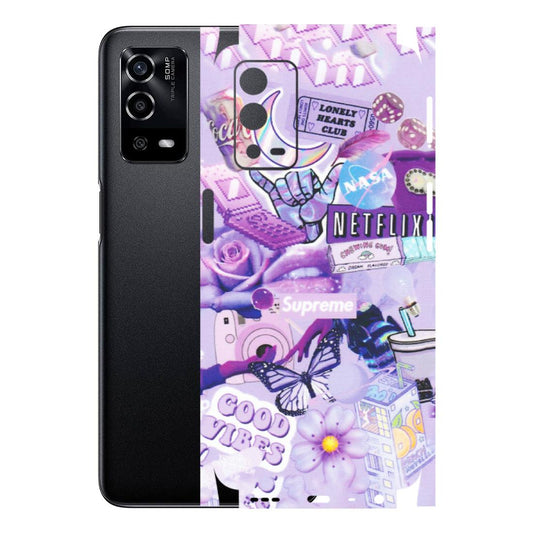 OPPO Phone Skins (All Models) - Supreme Purple Magic - Matte Finish (M-88) Oppo A55 4G