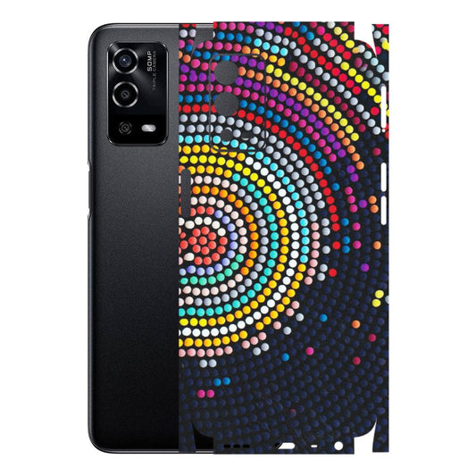 OPPO Phone Skins (All Models) - Rainbow Dot Mandala - Matte Finish (M-97) Oppo A55 4G