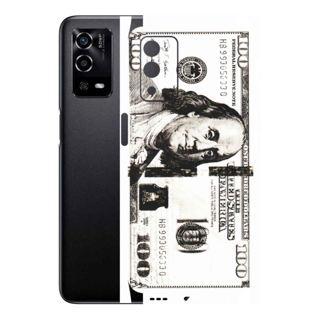 OPPO Phone Skins (All Models) - 100 Dollar Currency - Transparent Finish (T-01) Oppo A55 4G