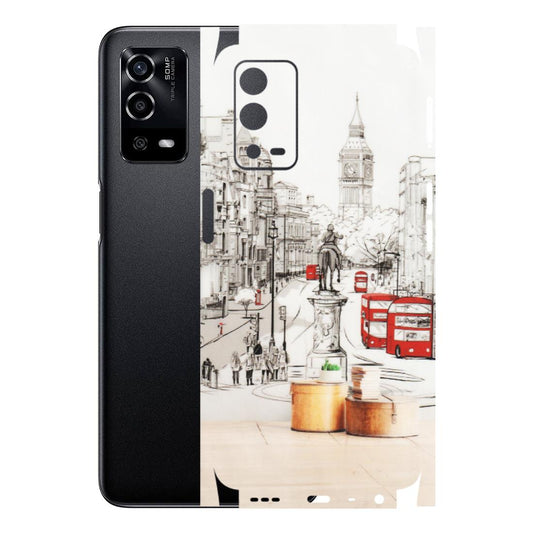 OPPO Phone Skins (All Models) - London Street - Transparent Finish (T-02) Oppo A55 4G
