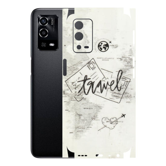 OPPO Phone Skins (All Models) - Travel Ticket - Transparent Finish (T-06) Oppo A55 4G