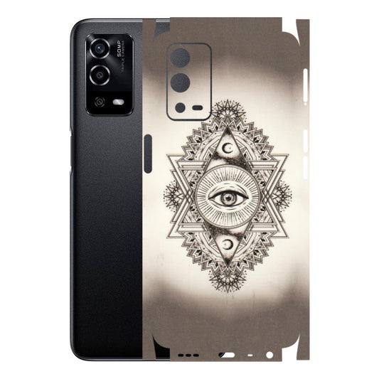OPPO Phone Skins (All Models) - Illuminati Great Eye - Transparent Finish (T-14) Oppo A55 4G