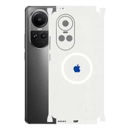 Oppo Phone Skins (All Models) - iPhone Magsafe Logo - 3D Embossed Finish (L-320) Oppo Reno 10 Pro 5G