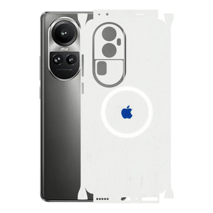 Oppo Phone Skins (All Models) - iPhone Magsafe Logo - 3D Embossed Finish (L-320) Oppo Reno 10 Pro Plus 5G