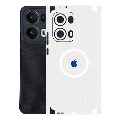 Oppo Phone Skins (All Models) - iPhone Magsafe Logo - 3D Embossed Finish (L-320) Oppo Reno 13 Pro 5G