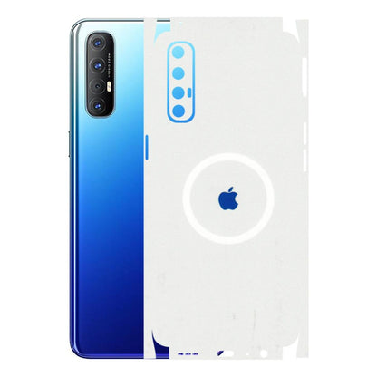Oppo Phone Skins (All Models) - iPhone Magsafe Logo - 3D Embossed Finish (L-320) Oppo Reno 3 Pro