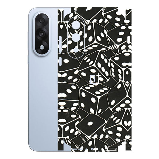 OnePlus Phone Skins (All Models) - Big Black Dices - 3D Embossed Finish - (L-106) OnePlus Nord 5