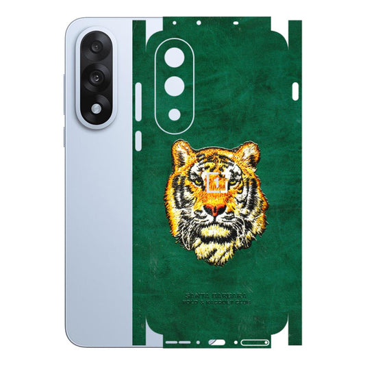 OnePlus Phone Skins (All Models) - Leather Feel Tiger - 3D Embossed Finish - (L-111) OnePlus Nord 5