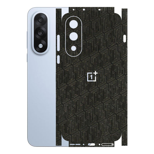 OnePlus Phone Skins (All Models) - Black Abstract Pattern - 3D Embossed Finish - (L-117) OnePlus Nord 5