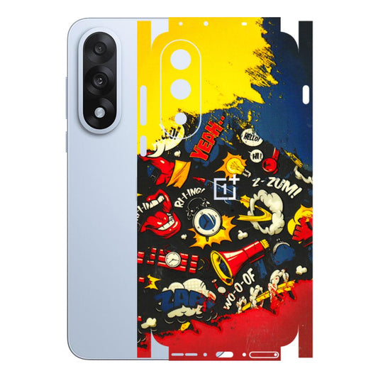 OnePlus Phone Skins (All Models) - Pacific Doodle Art - 3D Embossed Finish - (L-120) OnePlus Nord 5