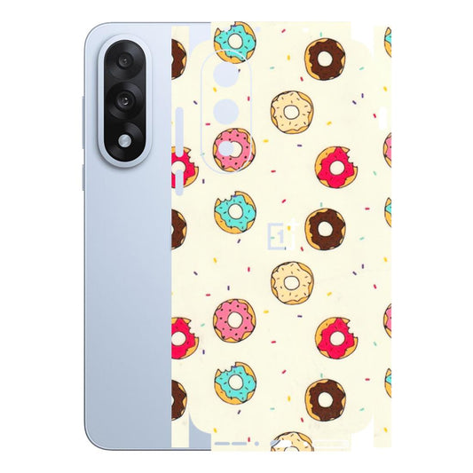 OnePlus Phone Skins (All Models) - Mini Donuts Doodle Art - 3D Embossed Finish - (L-122) OnePlus Nord 5