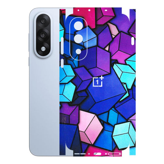 OnePlus Phone Skins (All Models) - Cube Doodle - 3D Embossed Finish - (L-141) OnePlus Nord 5