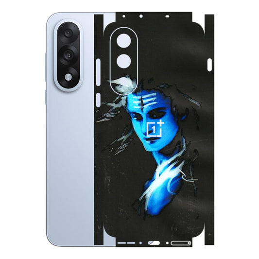 OnePlus Phone Skins (All Models) - Har Har Mahadev Blue/Black - 3D Embossed Finish - (L-185) OnePlus Nord 5