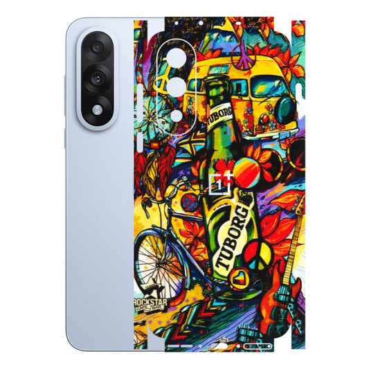 OnePlus Phone Skins (All Models) - Cool Beer Bottle - 3D Embossed Finish - (L-193) OnePlus Nord 5