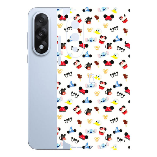 OnePlus Phone Skins (All Models) - Minnie Mouse & Donald Doodles s - 3D Embossed Finish - (L-194) OnePlus Nord 5