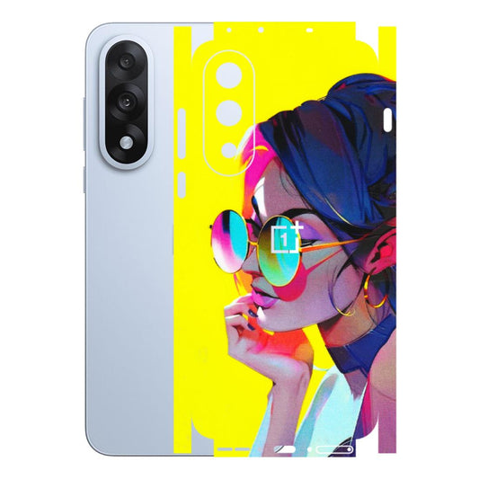 OnePlus Phone Skins (All Models) - Bold Stylish Girl - 3D Embossed Finish - (L-222) OnePlus Nord 5