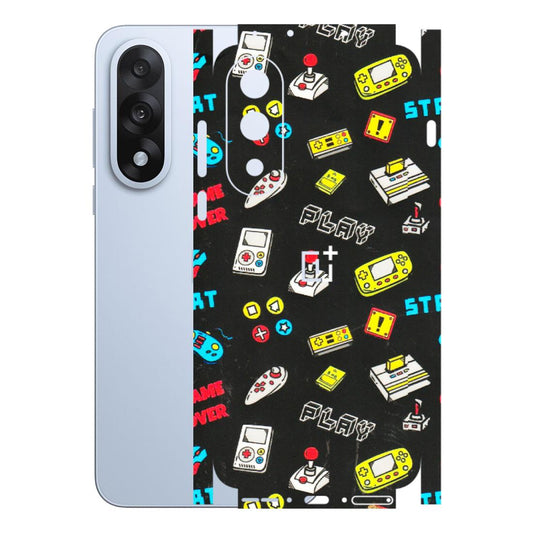 OnePlus Phone Skins (All Models) - Gaming Doodles - 3D Embossed Finish - (L-224) OnePlus Nord 5