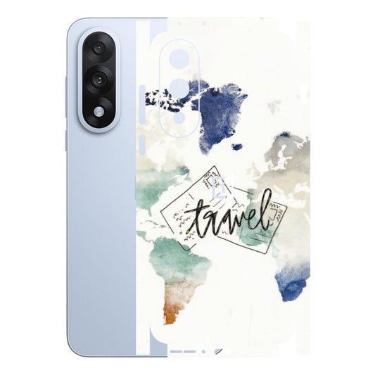 OnePlus Phone Skins (All Models) - Travel The World - 3D Embossed Finish - (L-232) OnePlus Nord 5