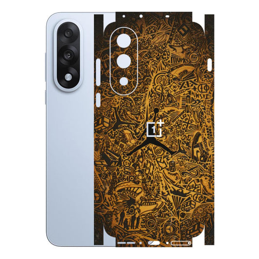 OnePlus Phone Skins (All Models) - Premium Gold Basketball Player - 3D Embossed Finish - (L-236) OnePlus Nord 5