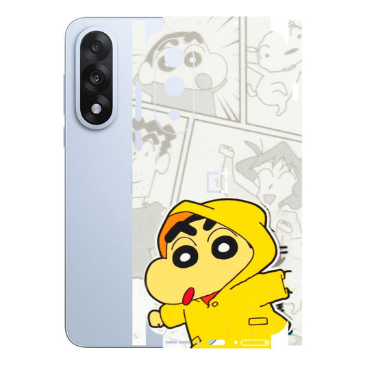 OnePlus Phone Skins (All Models) - Yellow Shinchan Comic - 3D Embossed Finish - (L-246) OnePlus Nord 5