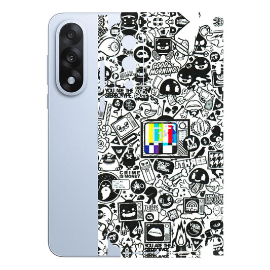 OnePlus Phone Skins (All Models) - Doodles Positive Art - 3D Embossed Finish - (L-263) OnePlus Nord 5