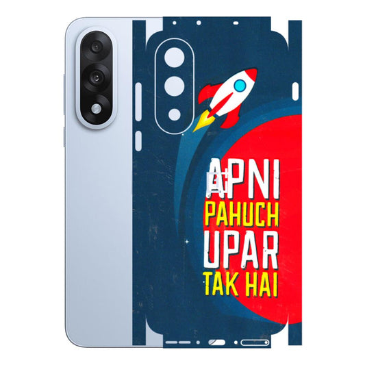 OnePlus Phone Skins (All Models) - Apni Pahuch Upar Tak Hai - 3D Embossed Finish - (L-276) OnePlus Nord 5