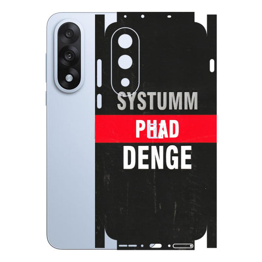 OnePlus Phone Skins (All Models) - Systumm Phad Denge - 3D Embossed Finish - (L-278) OnePlus Nord 5