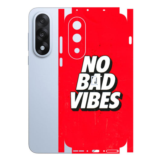 OnePlus Phone Skins (All Models) - No Bad Vibes - 3D Embossed Finish - (L-280) OnePlus Nord 5