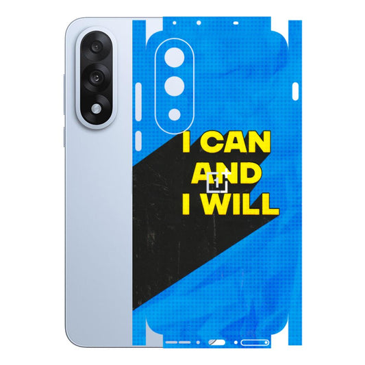 OnePlus Phone Skins (All Models) - I Can And I Will - 3D Embossed Finish - (L-281) OnePlus Nord 5